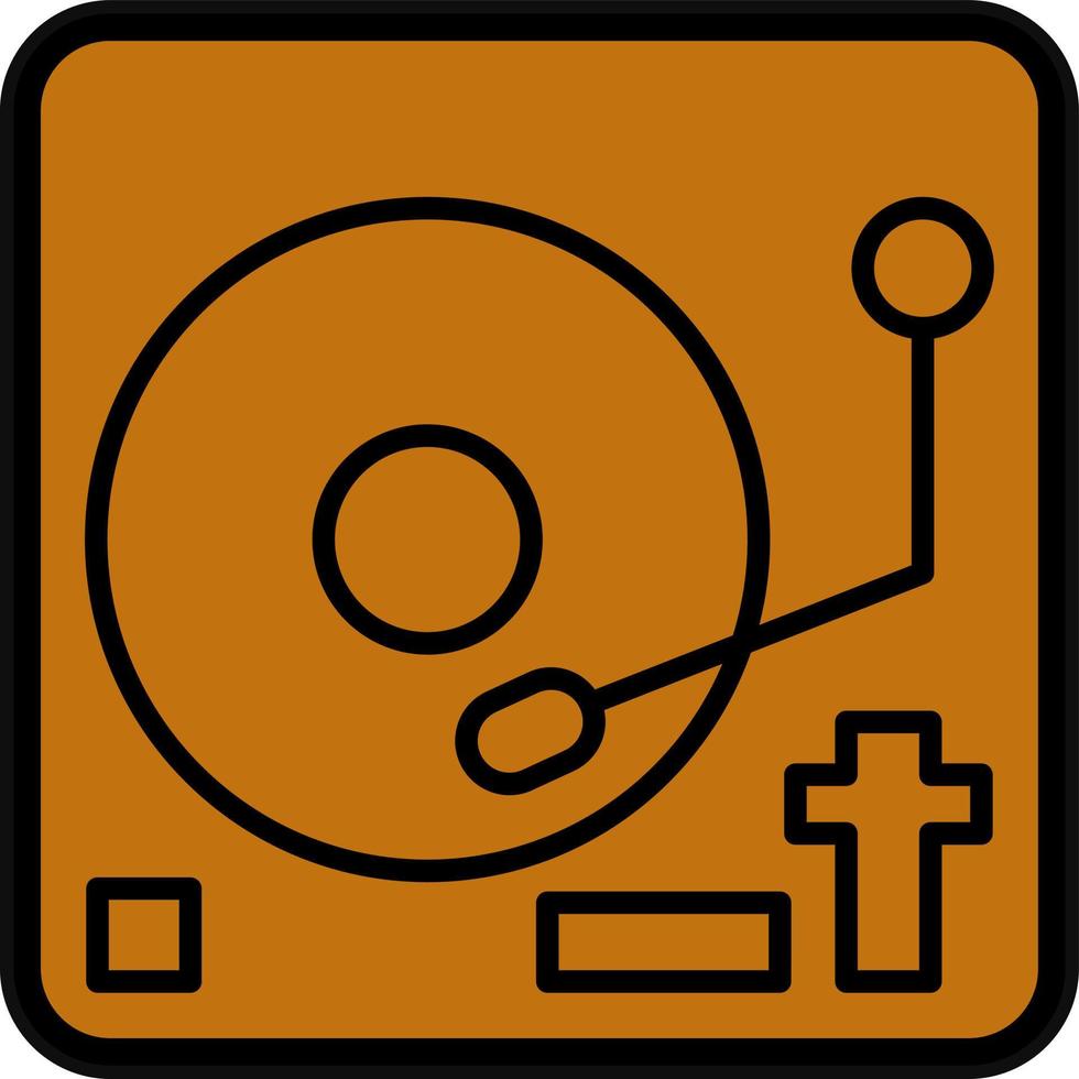 Vinyl Player Vector Icon Design