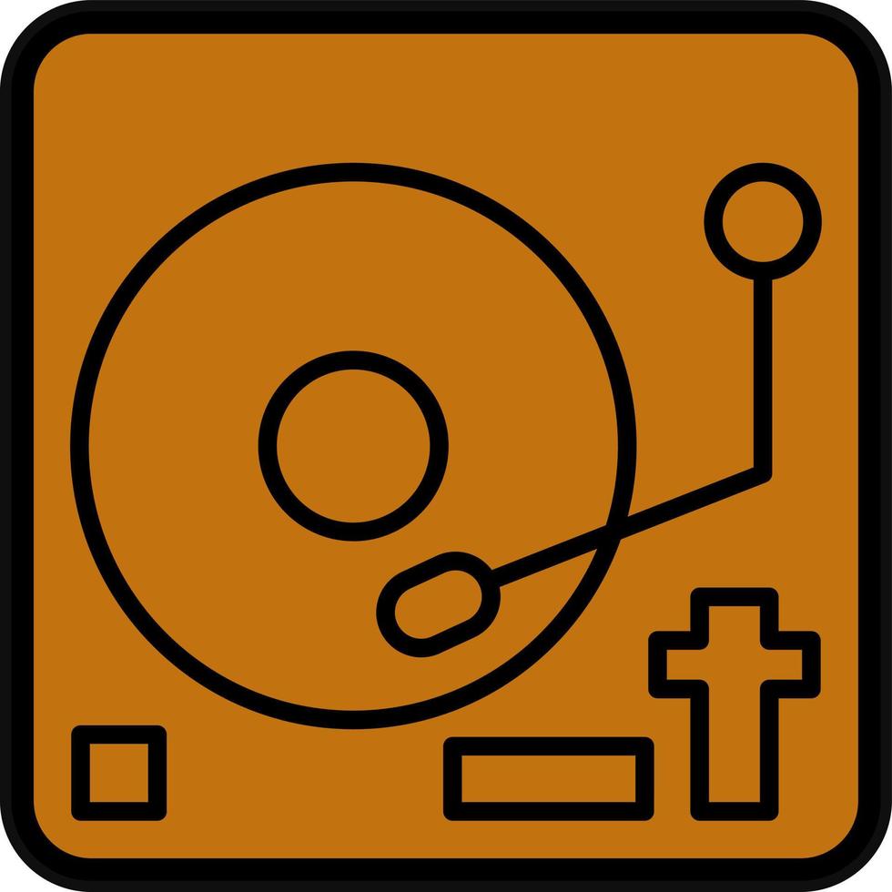 vinilo jugador vector icono diseño