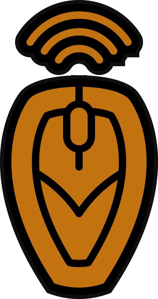 Wireless Mouse Vector Icon Design