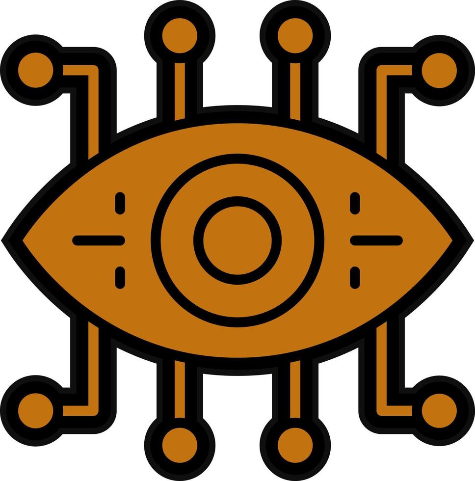 Bionic Eye Vector Icon Design