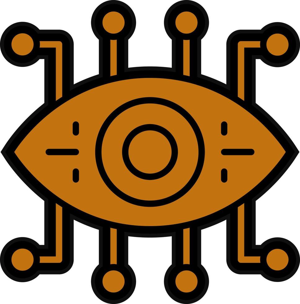 Bionic Eye Vector Icon Design