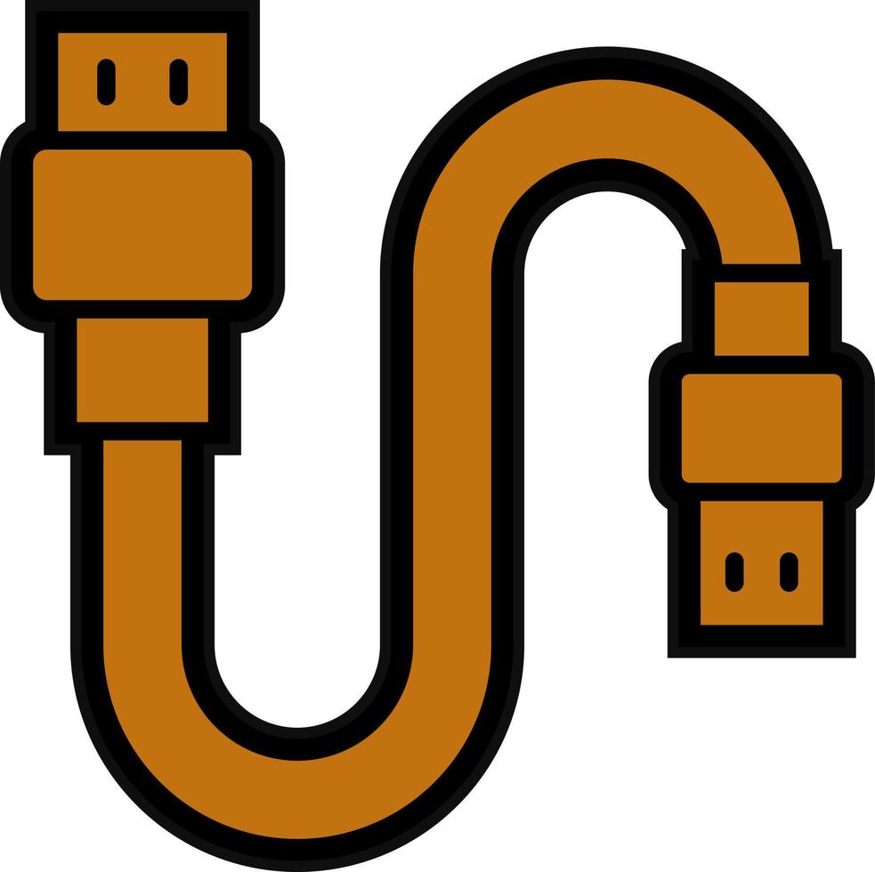 diseño de icono de vector de cable usb