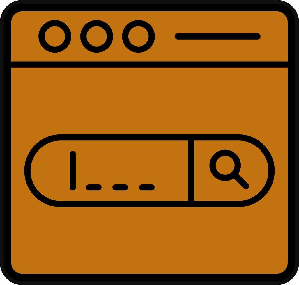 Search Bar Vector Icon Design