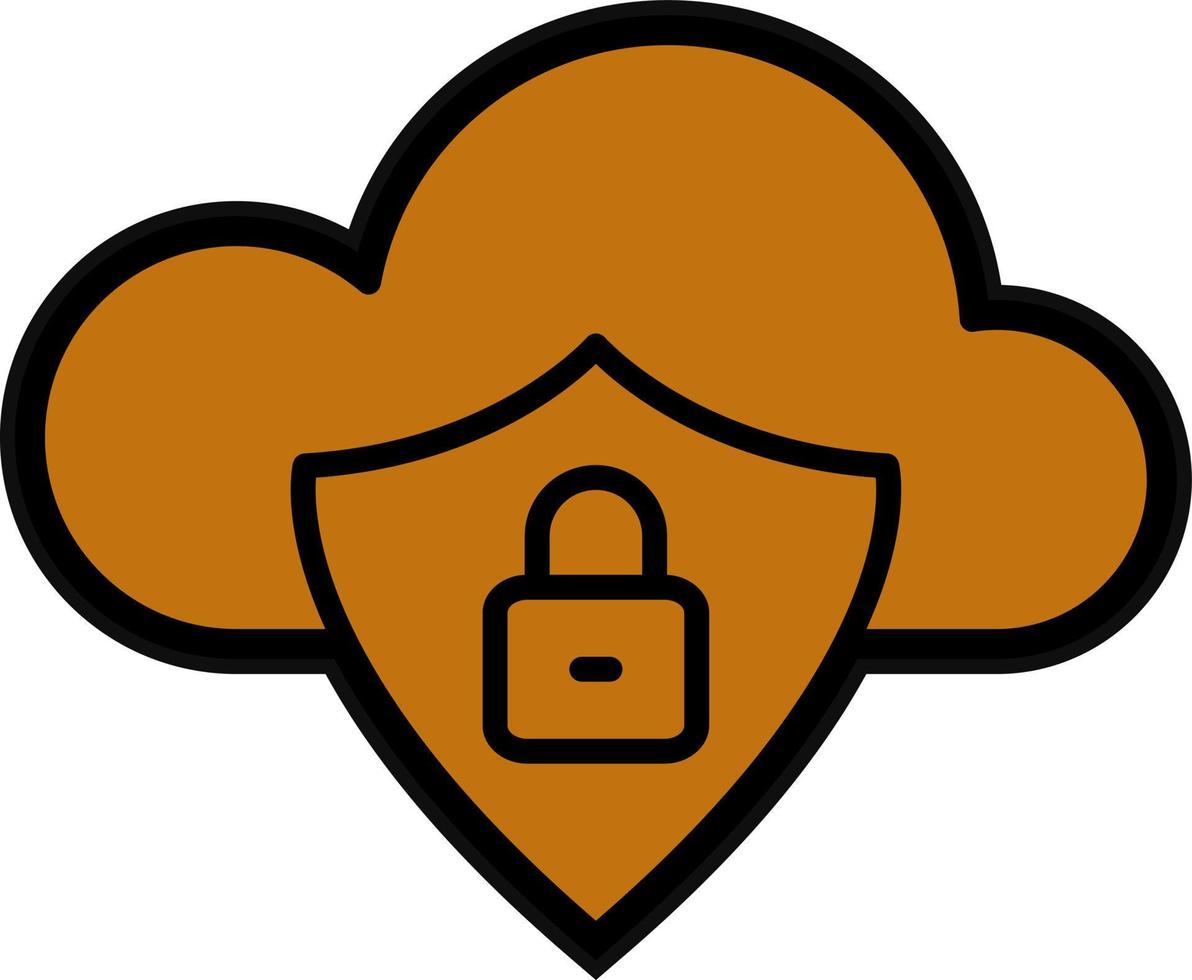 Cloud Safety Vector Icon Design