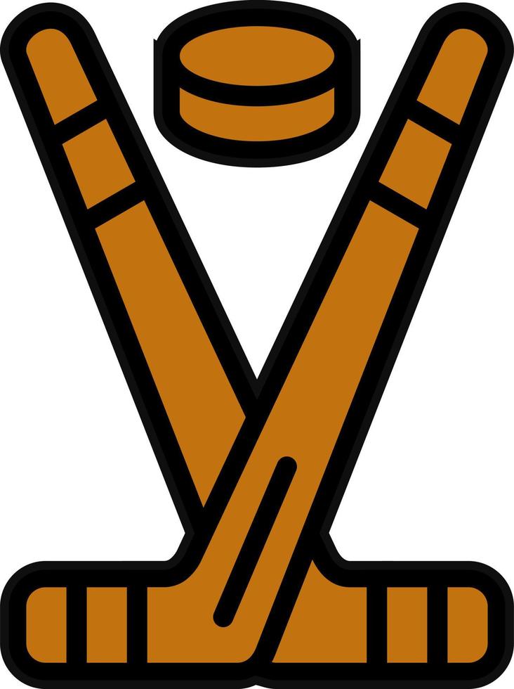 diseño de icono de vector de hockey sobre hielo