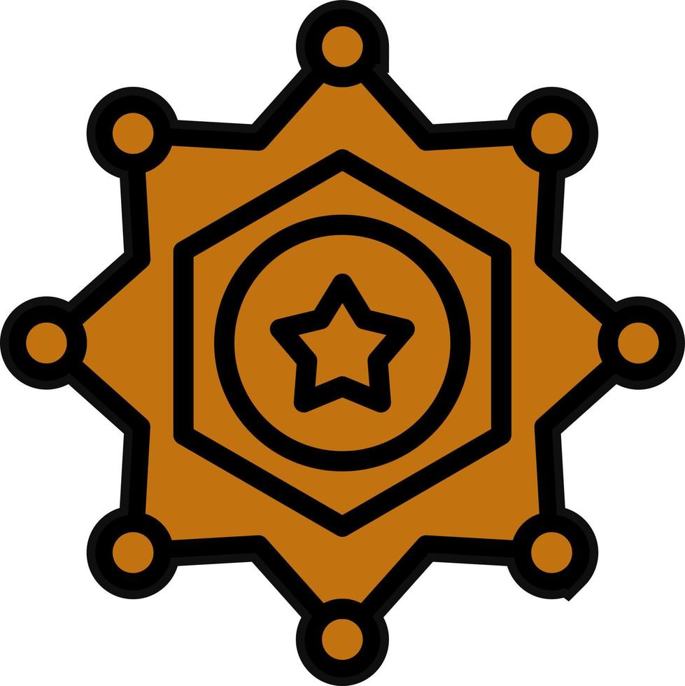 Sheriff Vector Icon Design