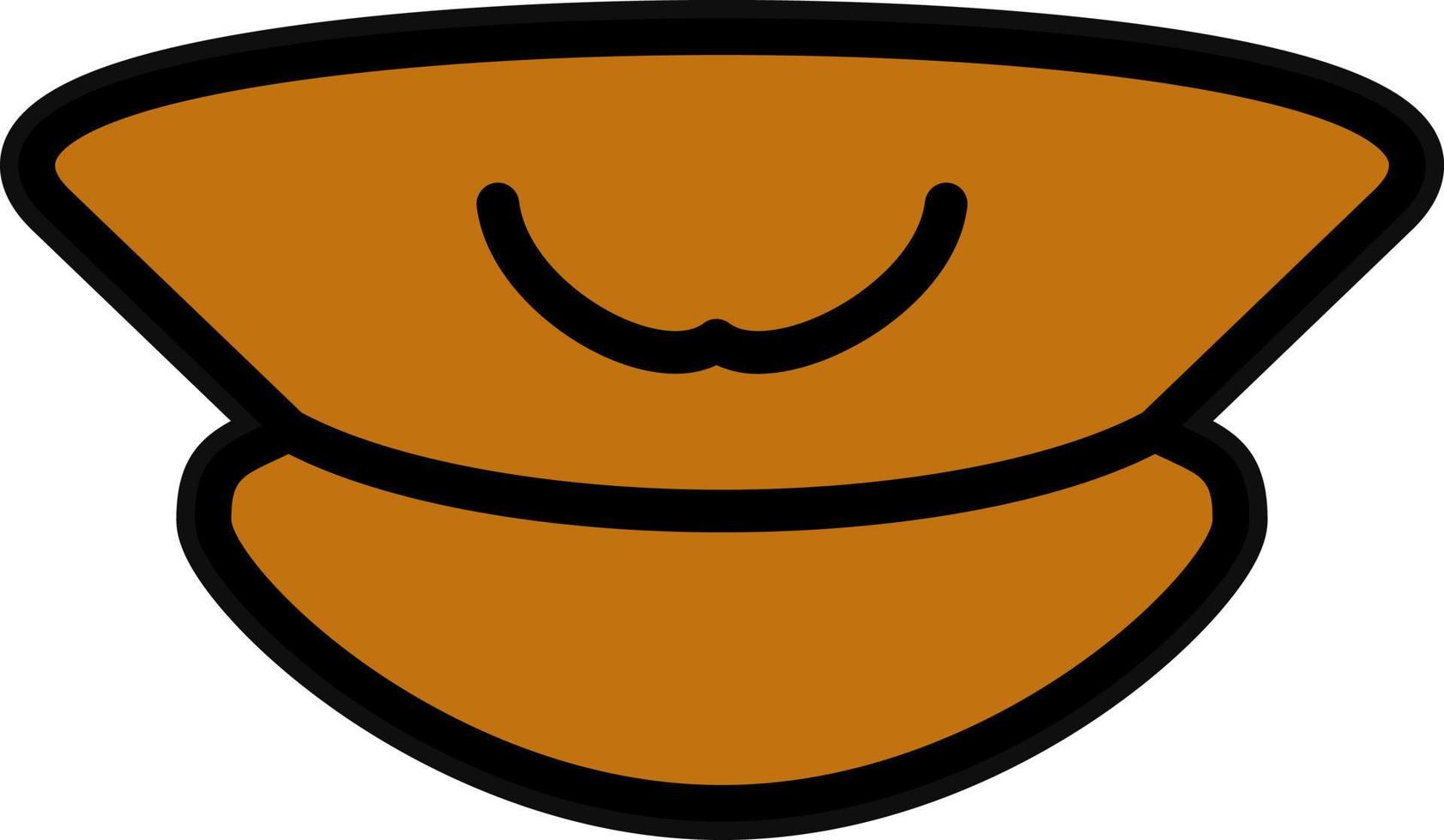Pilot Hat Vector Icon Design