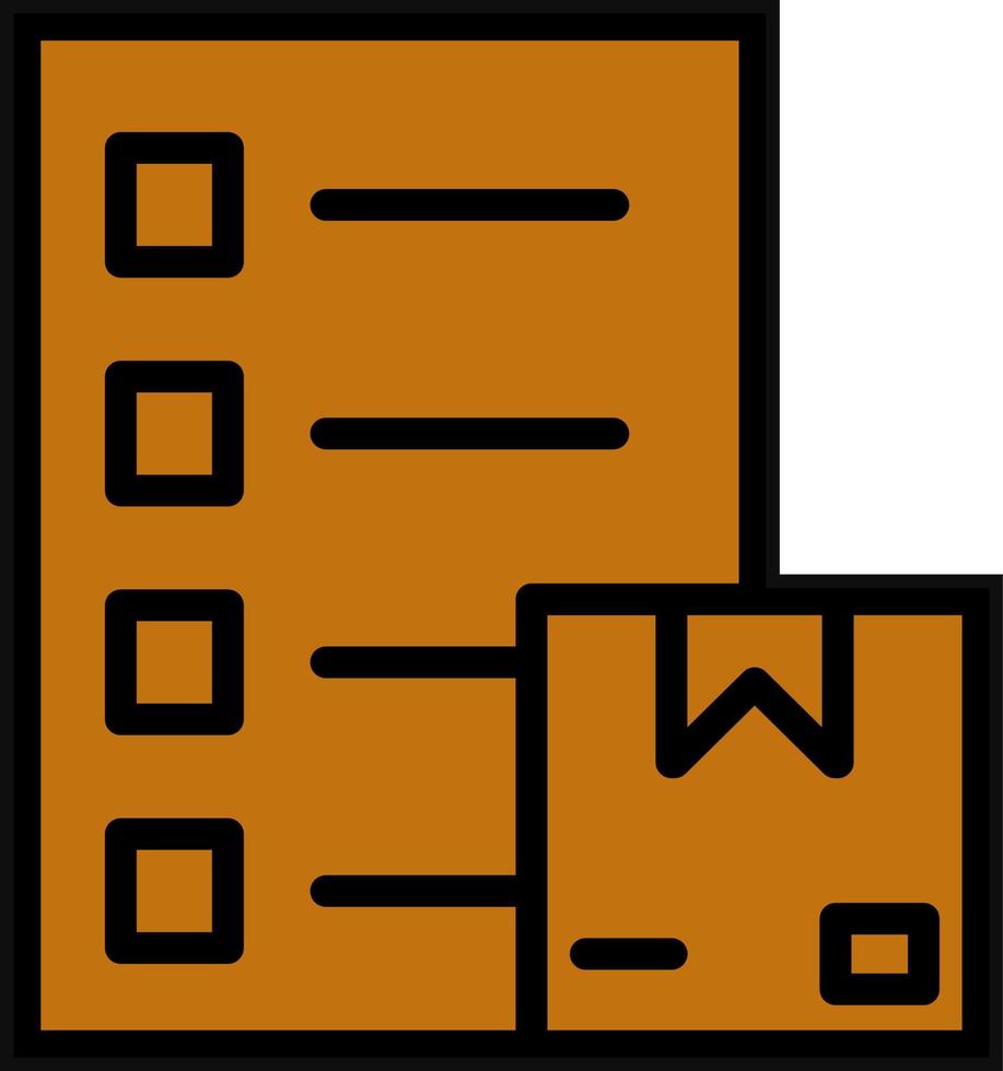 Parcels Checklist Vector Icon Design