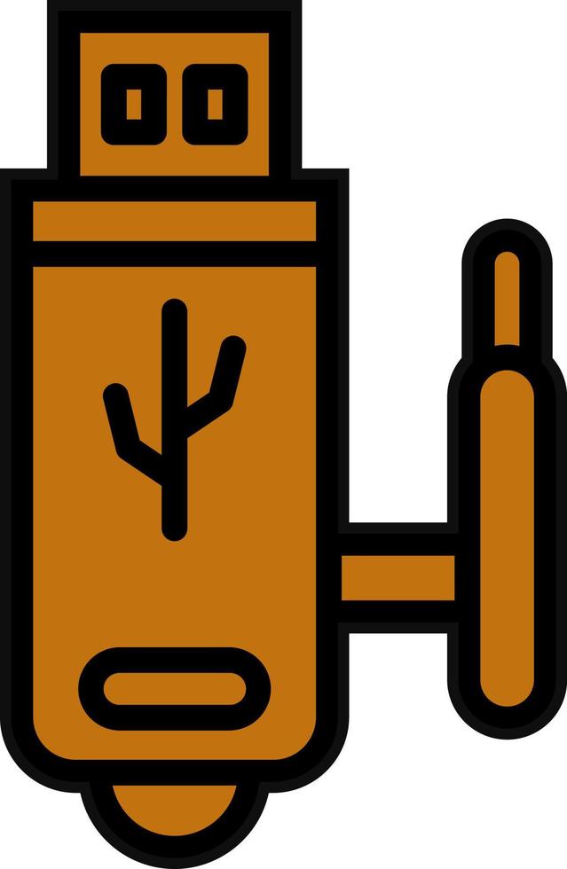 USB Wifi Vector Icon Design