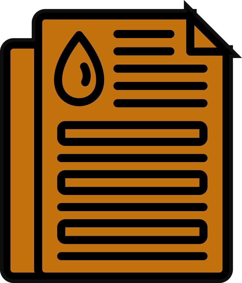 Oil Document Vector Icon Design