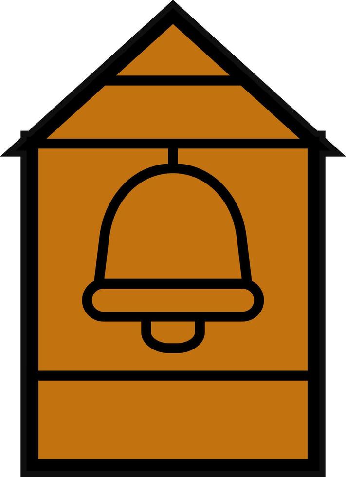 Bell Tower Vector Icon Design