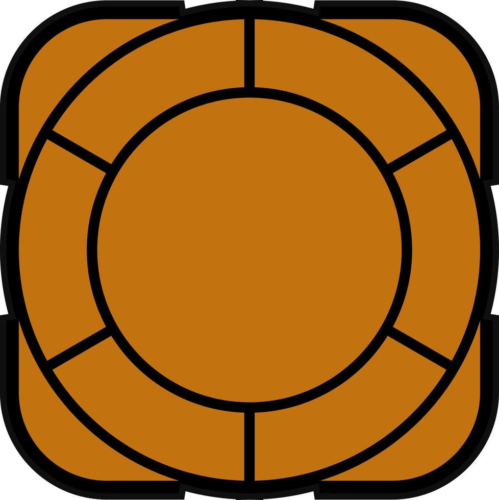 Life Raft Vector Icon Design