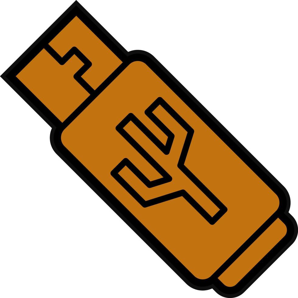 Usb Drive Vector Icon Design