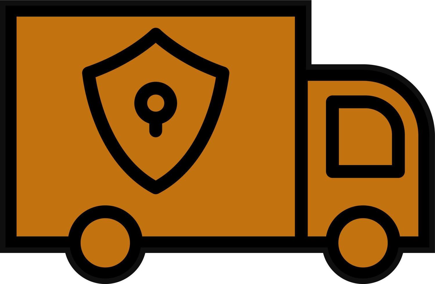 Locked Delivery Vector Icon Design