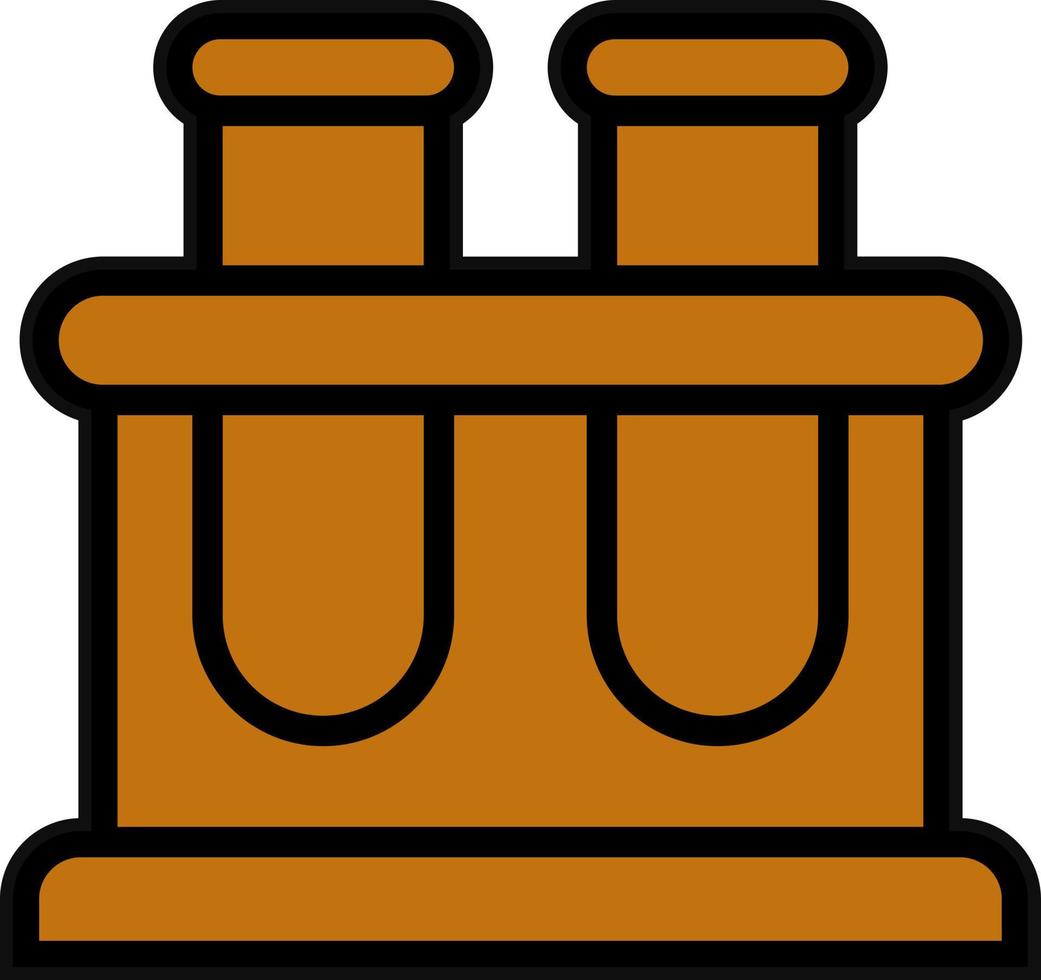 Test Tube Stand Vector Icon Design