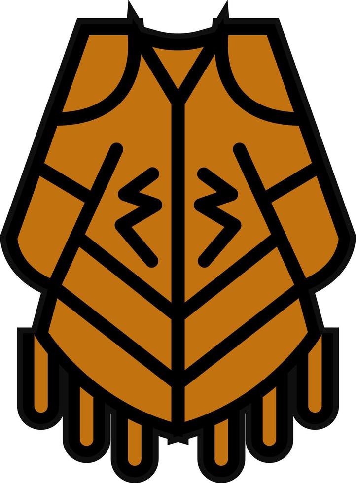 Poncho Vector Icon Design