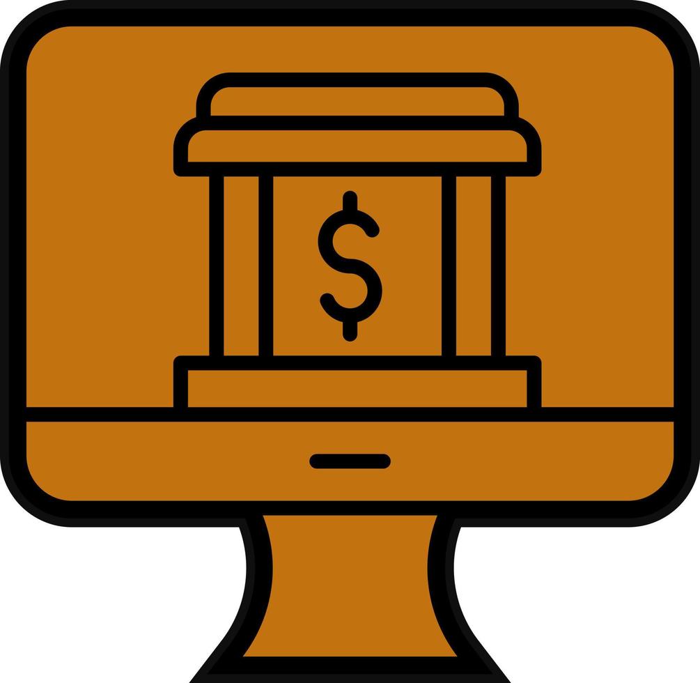 Online Banking Vector Icon Design