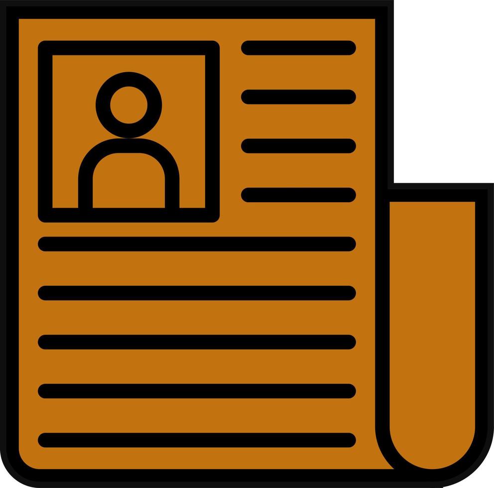 Newspaper Vector Icon Design