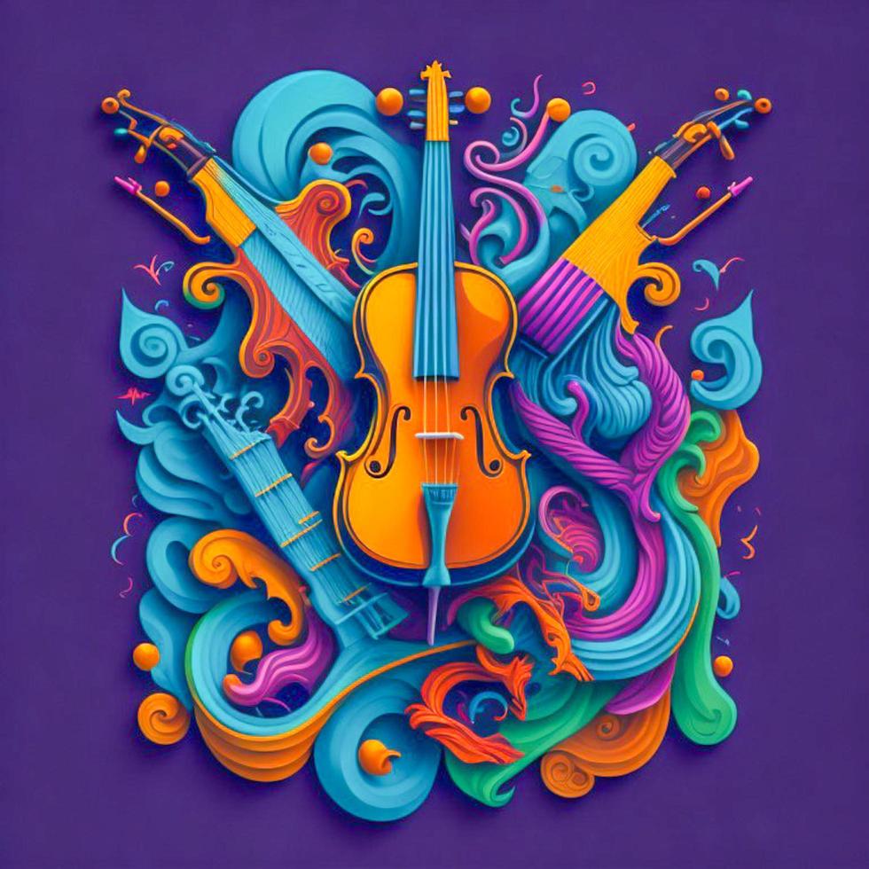 Clásico violín música camiseta, música camiseta diseño, tipografía diseño, guitarra camiseta, póster, vector, gráfico, taza, eslogan, y otro usos foto