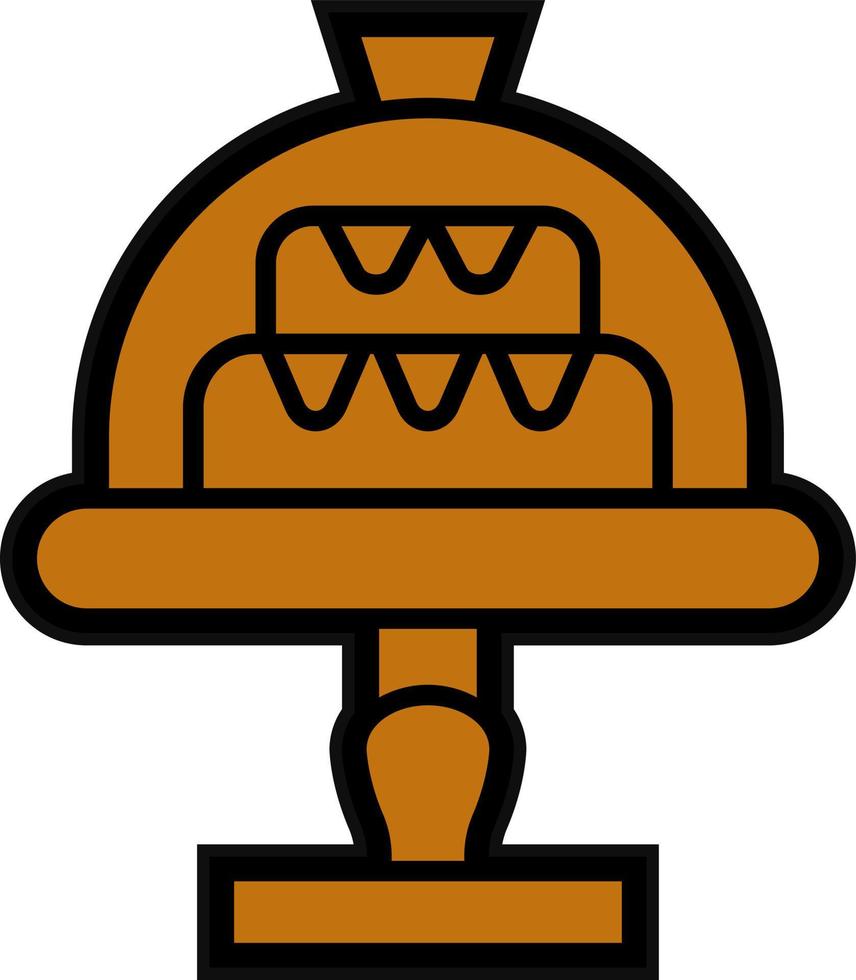 Cake Dome Vector Icon Design