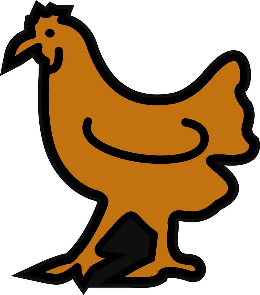 Chicken Vector Icon Design