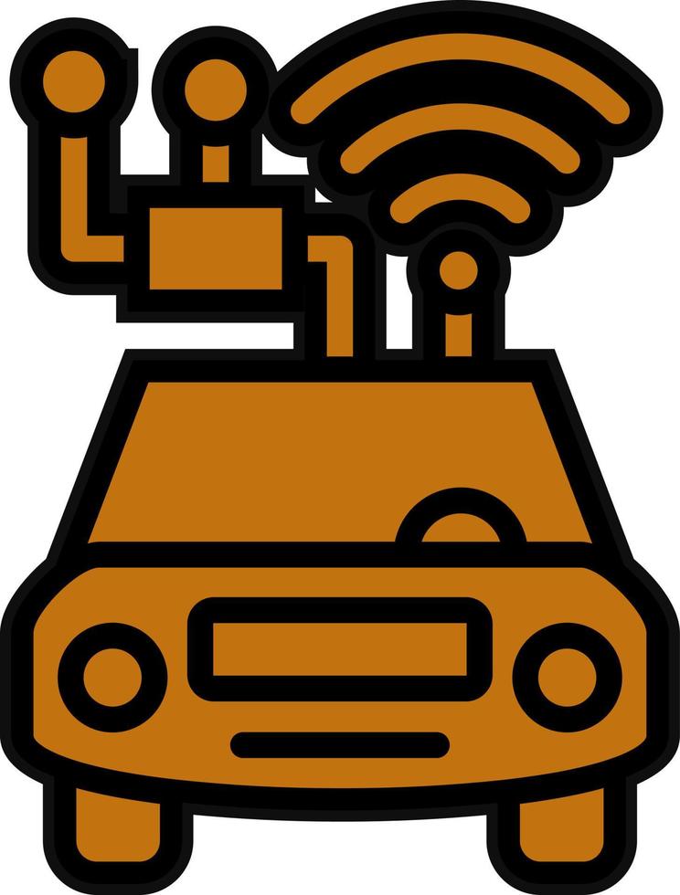 Smart Car Vector Icon Design