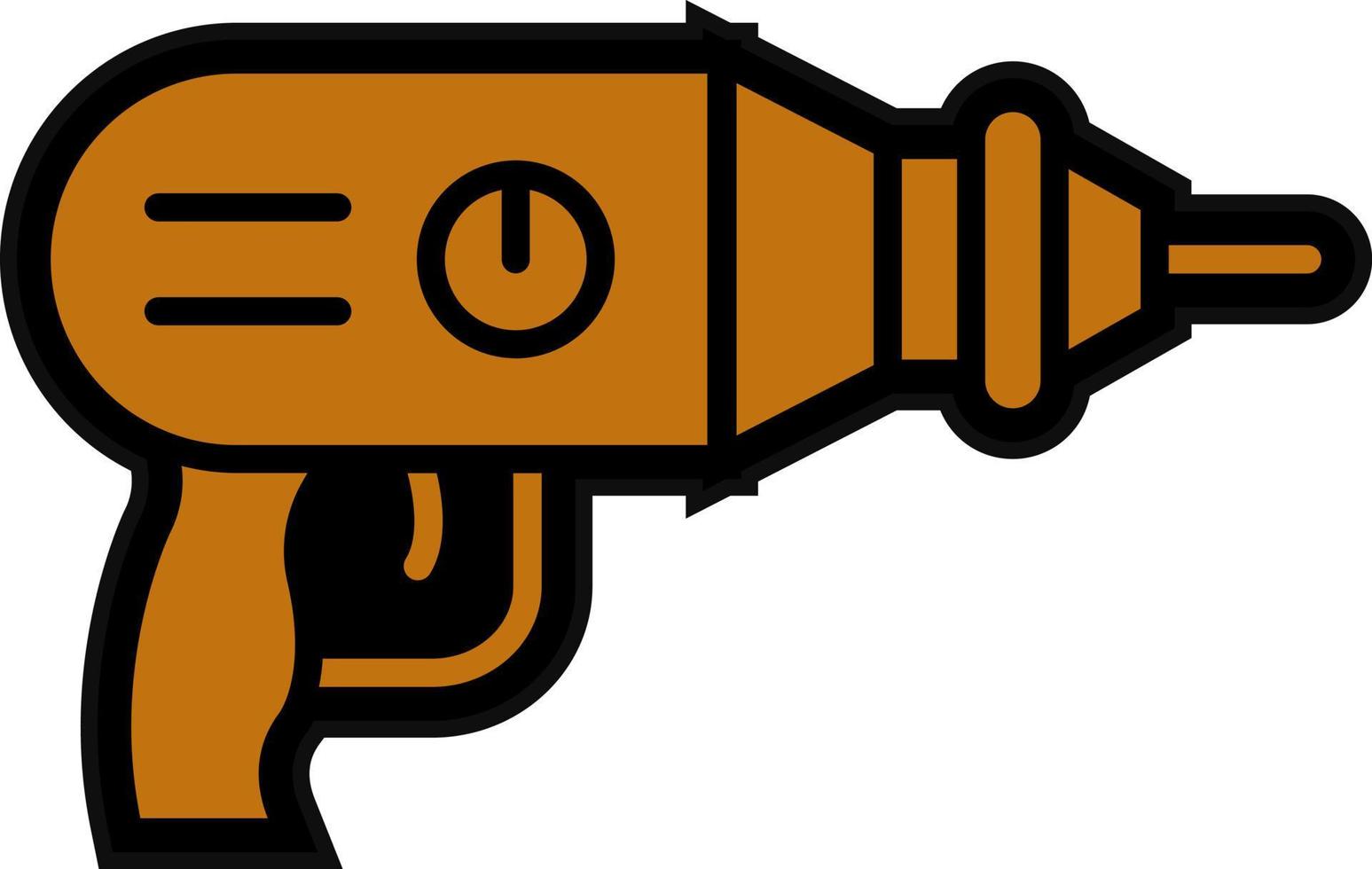 Drill Machine Vector Icon Design