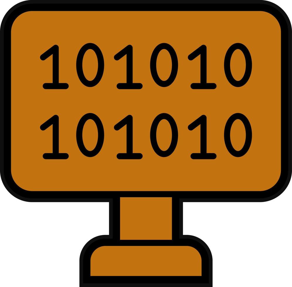 Binary Code Vector Icon Design