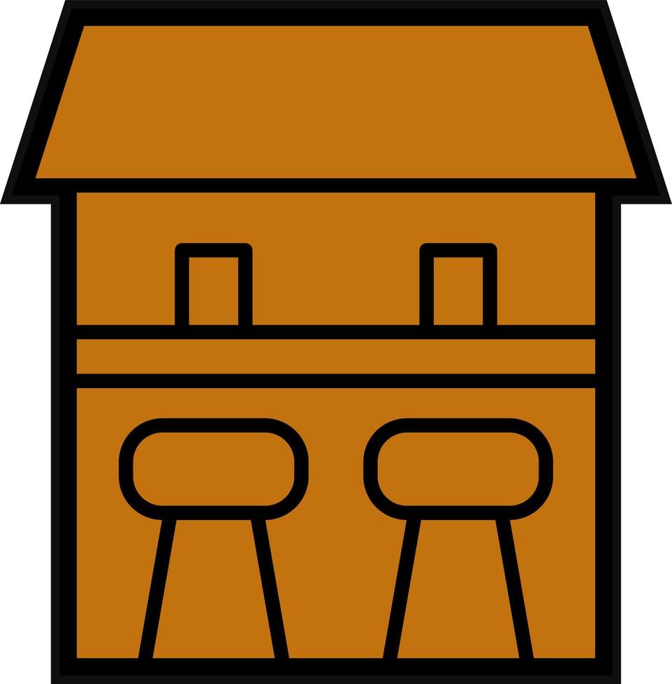 Bar Counter Vector Icon Design