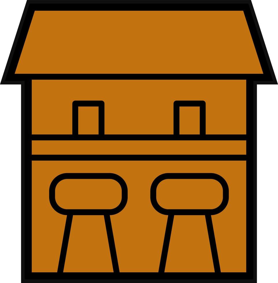 Bar Counter Vector Icon Design