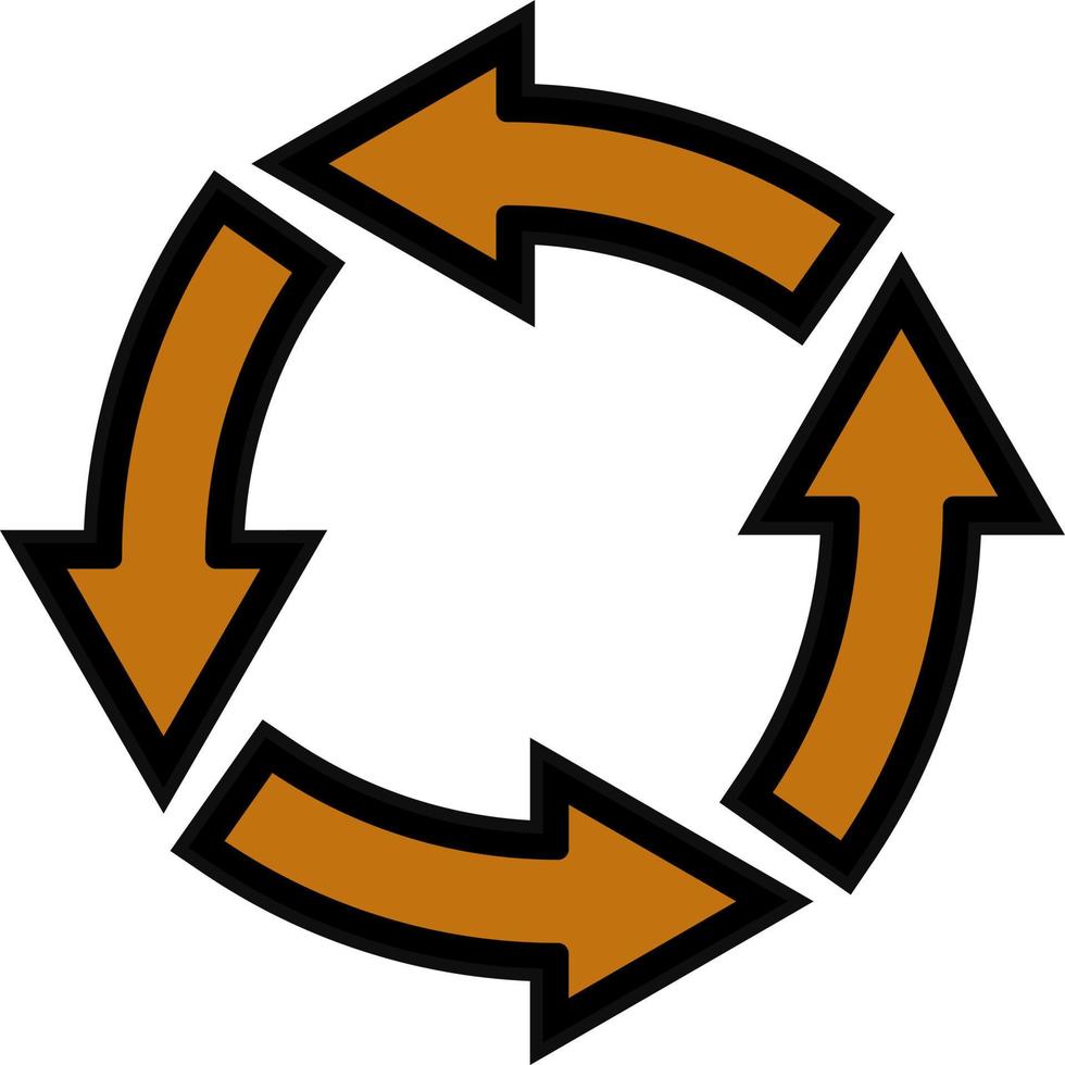 Rotation Vector Icon Design