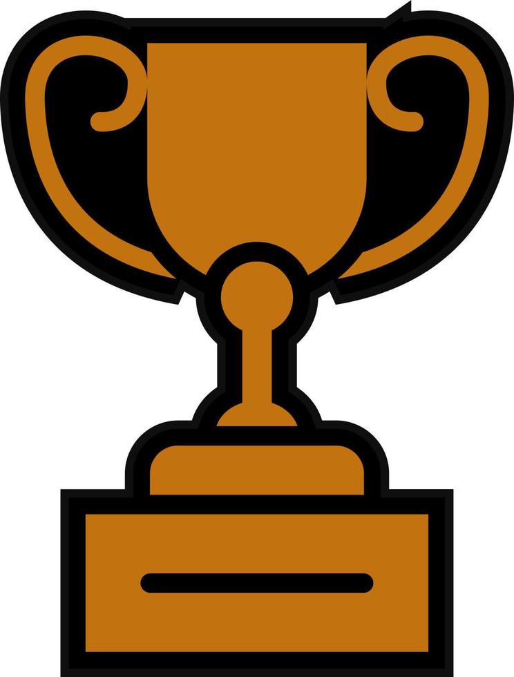 Trophy Vector Icon Design