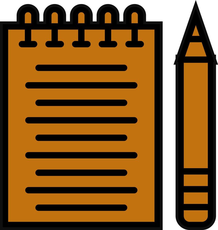 Taking Notes Vector Icon Design