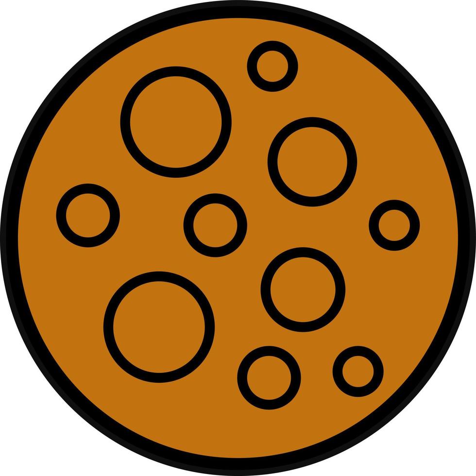 Full Moon Vector Icon Design