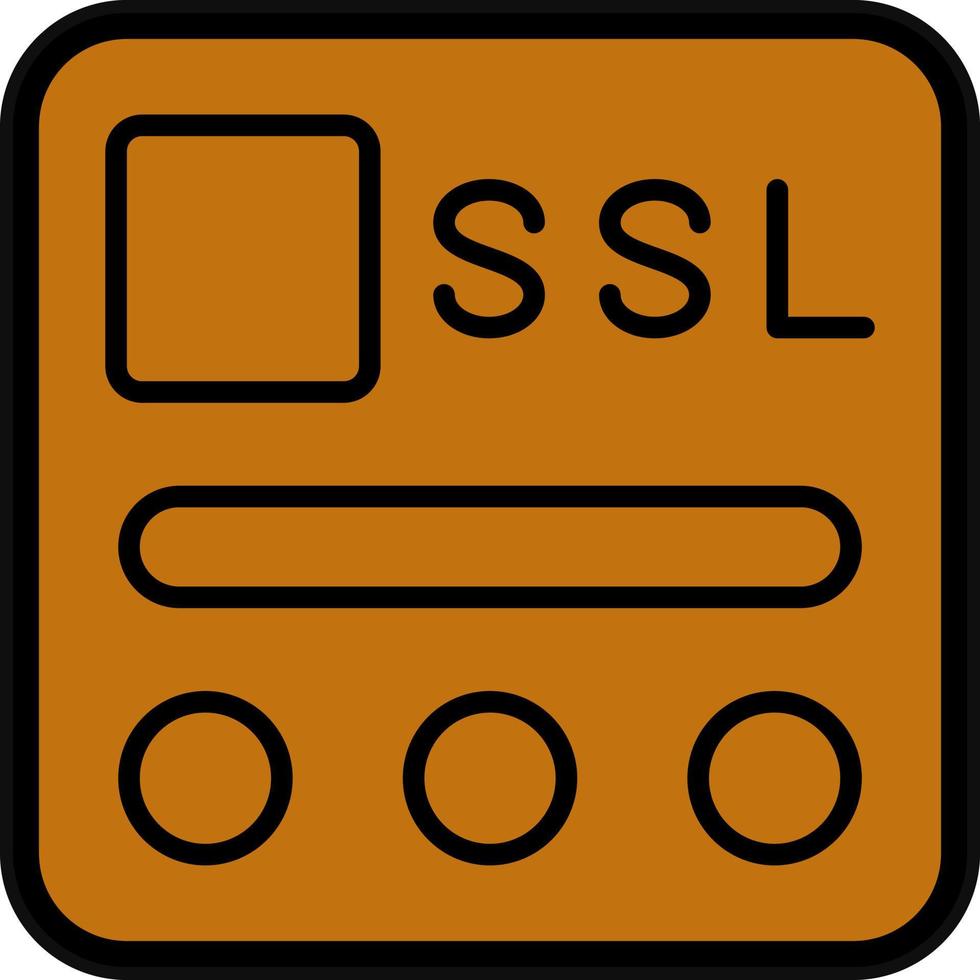 ssl archivo vector icono diseño