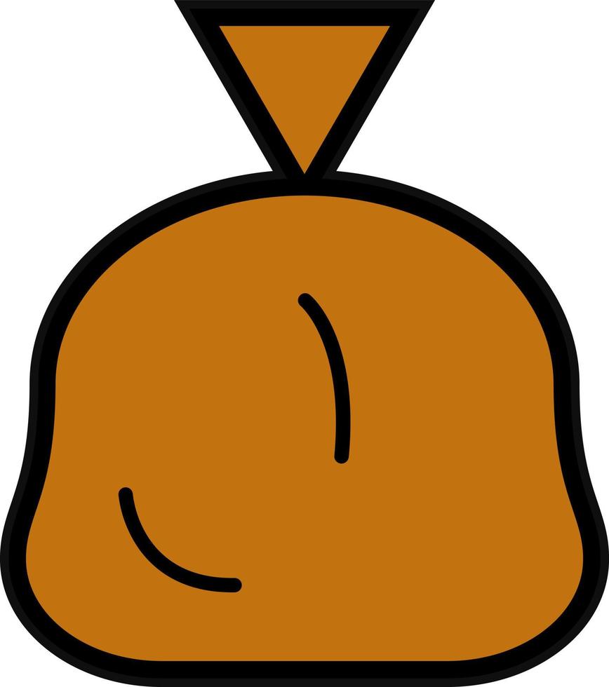Garbage Bag Vector Icon Design