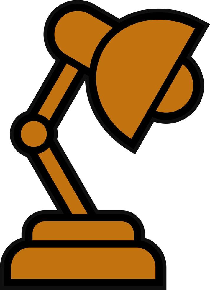 Desk Lamp Vector Icon Design