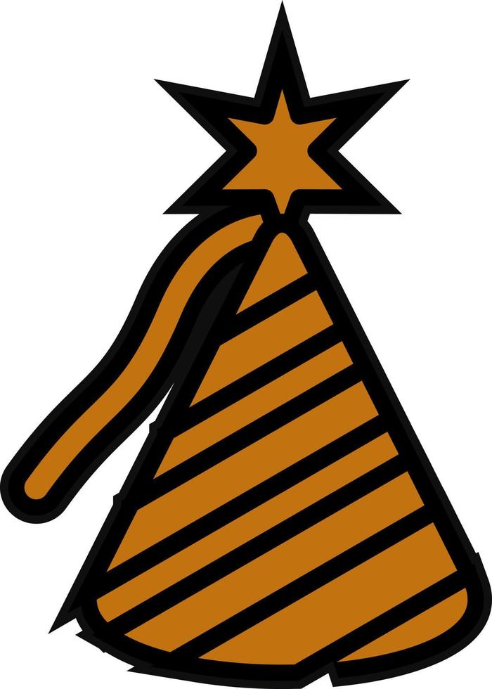 diseño de icono de vector de sombrero de fiesta