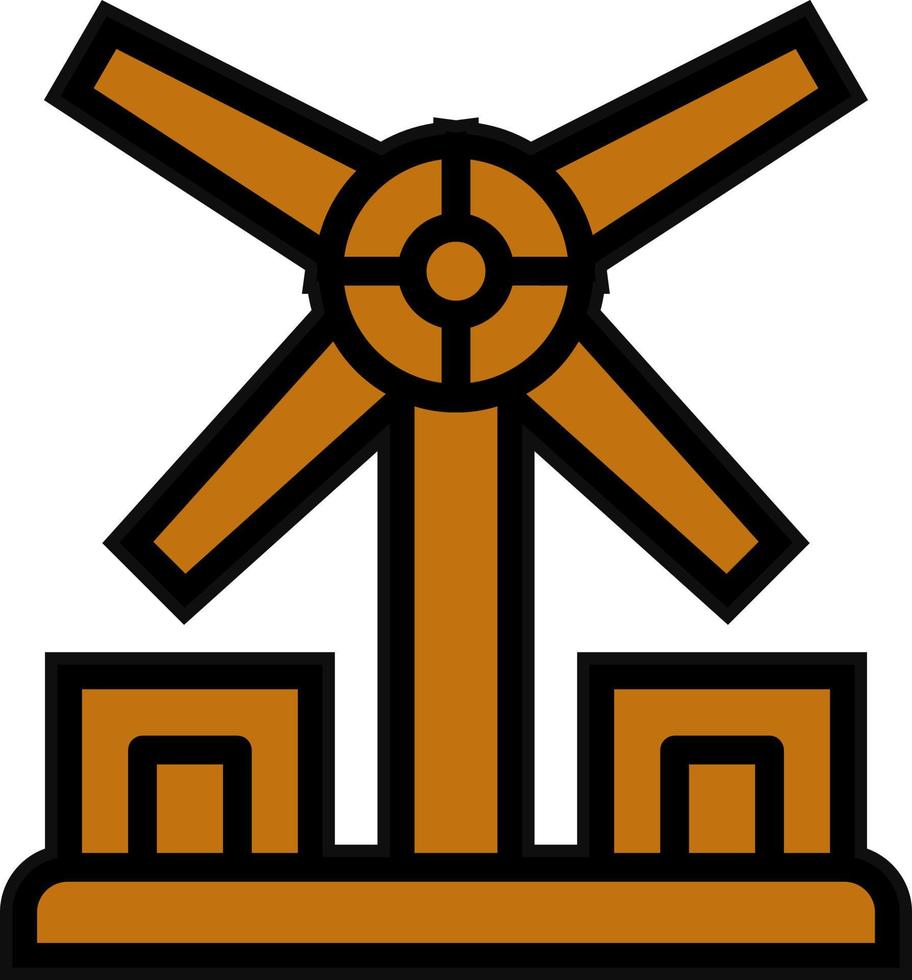 Windmill Vector Icon Design