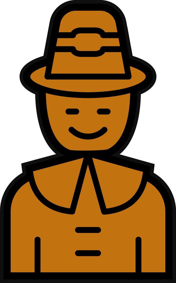 Pilgrim Vector Icon Design