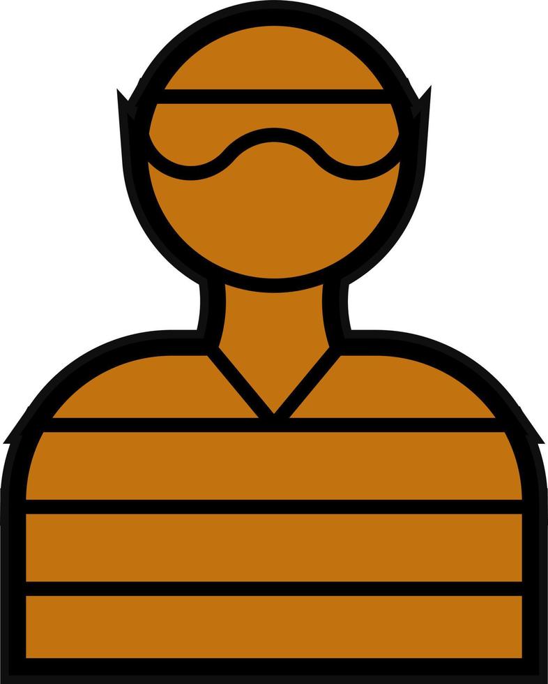 delincuente vector icono diseño