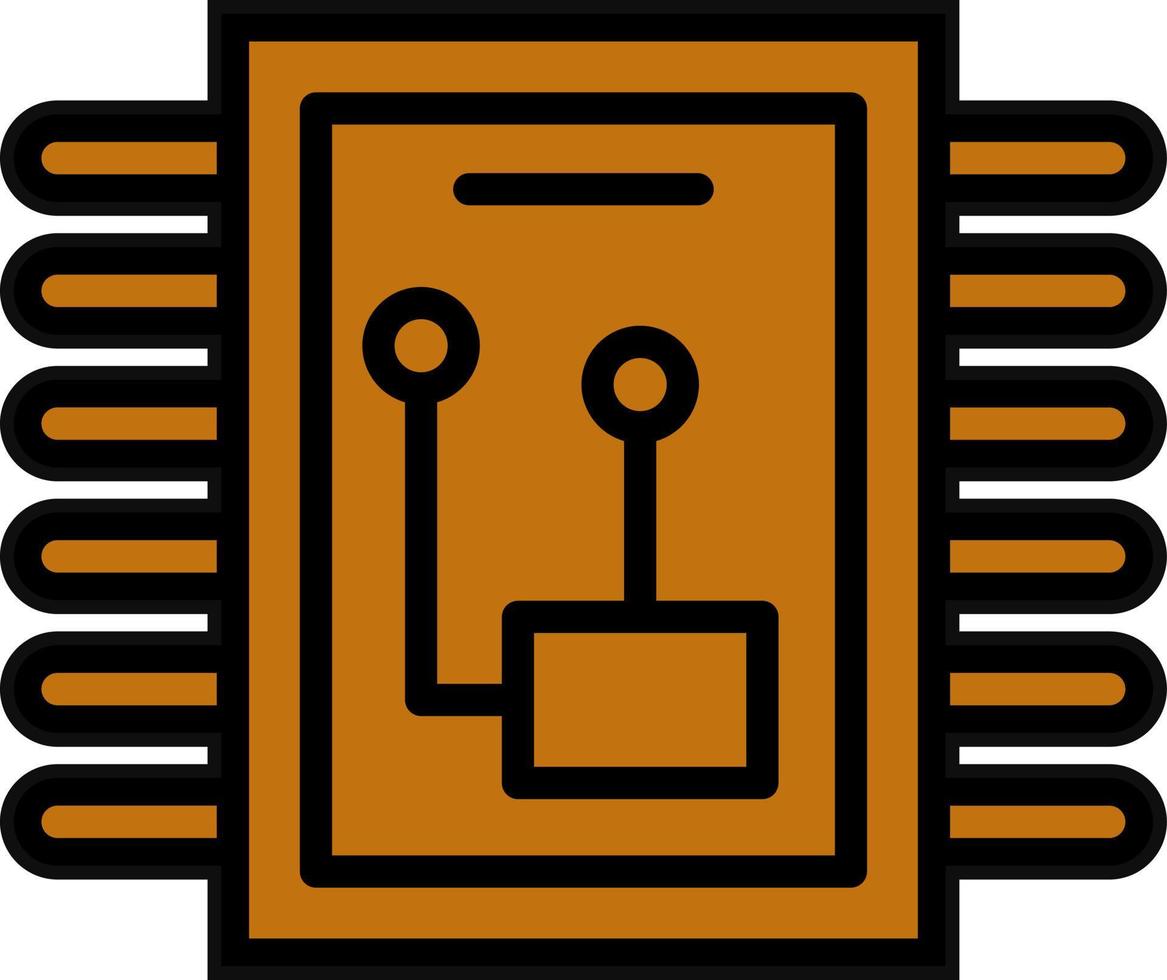 diseño de icono de vector de microchip