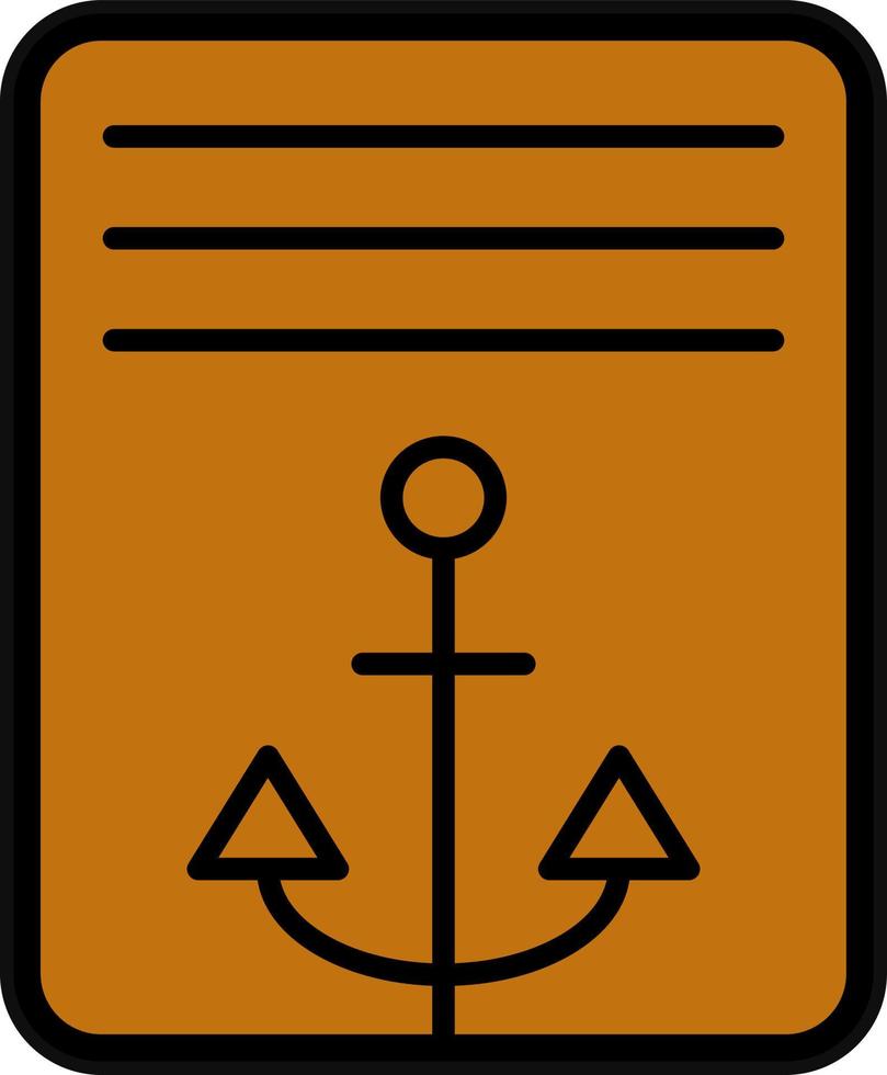 Anchor Text Vector Icon Design