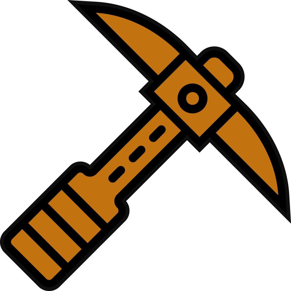 Pickaxe Vector Icon Design