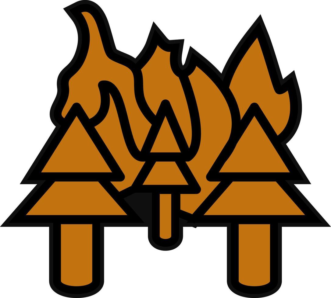 Wildfire Vector Icon Design