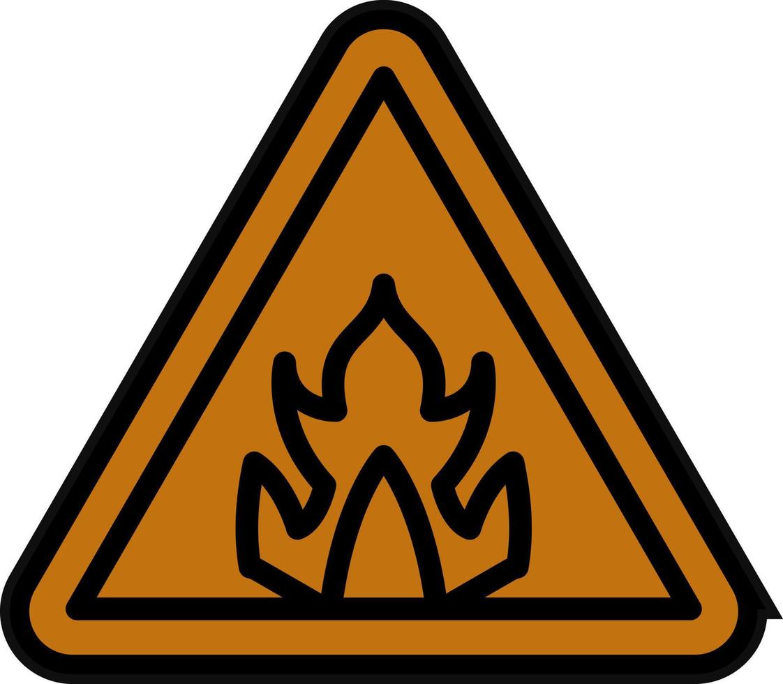 Flammable Vector Icon Design