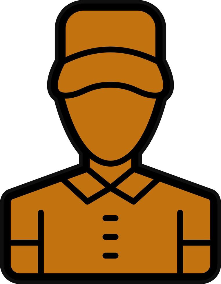 Delivery Man Vector Icon Design