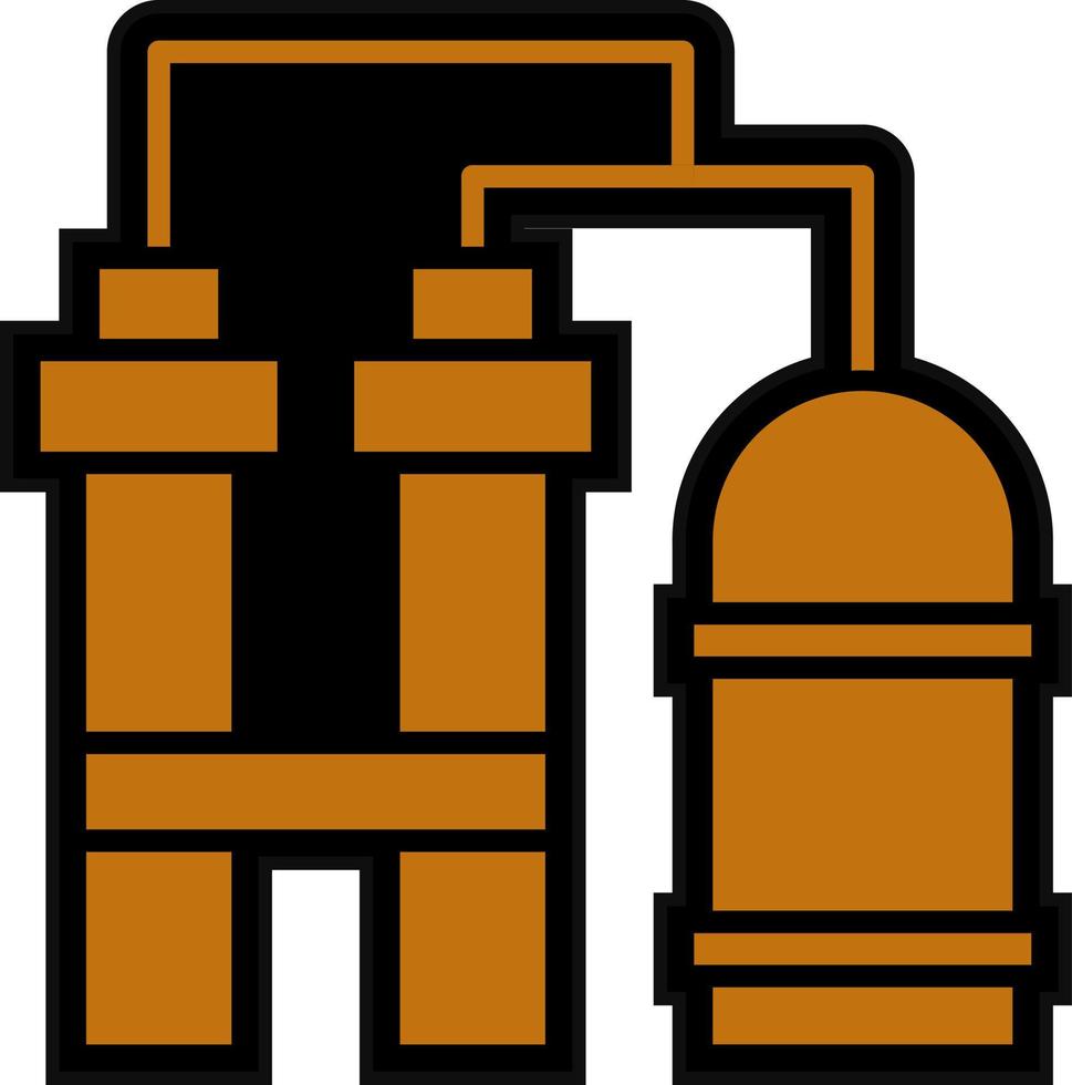 Refinery Vector Icon Design