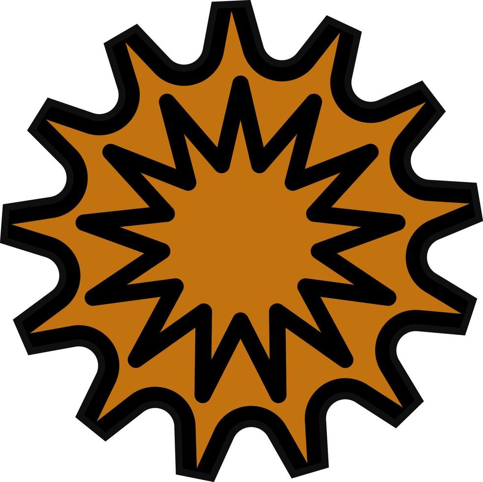 Explosion Vector Icon Design