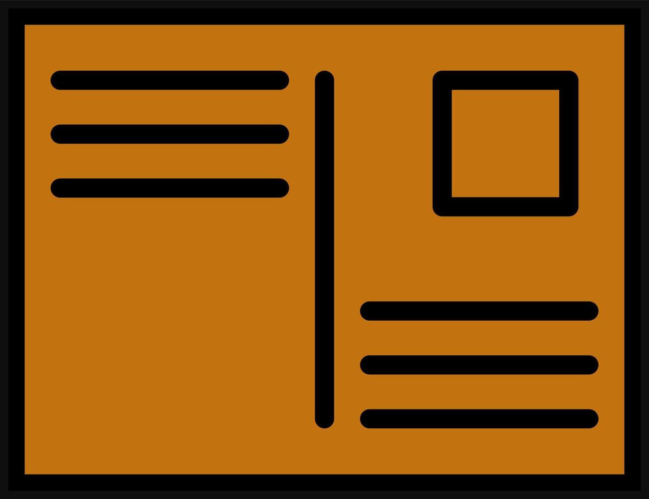 Postcard Vector Icon Design